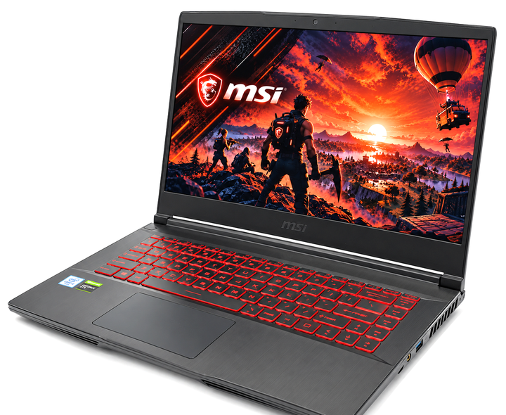 Ноутбук MSI GF63 Thin 10SC Core i5-10500H GTX 1650 Max-Q 4GB 16GB DDR4 SSD+HDD 15.6" FHD Чорний Б/У - зображення 3