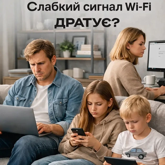 Усилитель Wi-Fi сигнала 6 антенн репитер беспроводной 2.4 GHz WiFi усилитель интернета для дома квартиры офиса - изображение 4