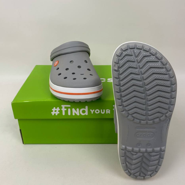 Крокси Crocband Light Grey/Bright Coral, розмір 43 - зображення 6