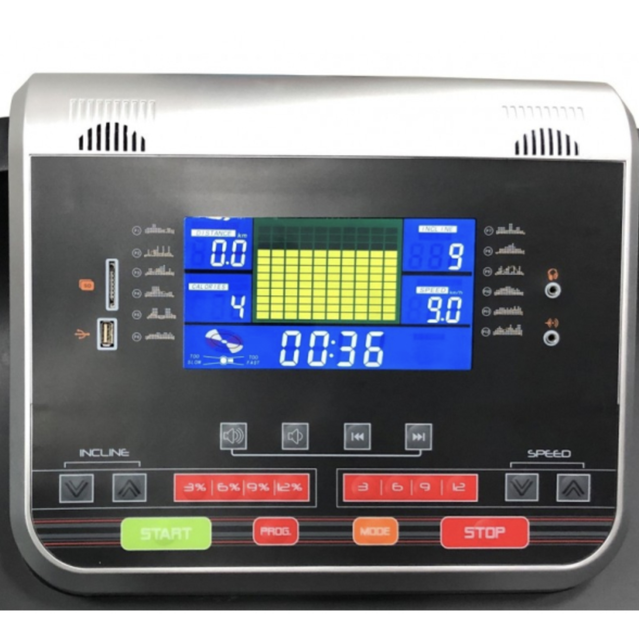 Электрическая беговая дорожка Vigor XPL800, 3 л. с., до 18 км/ч, LCD-дисплей 7", 12 программ, электрический наклон до 15%, до 130 кг - изображение 7