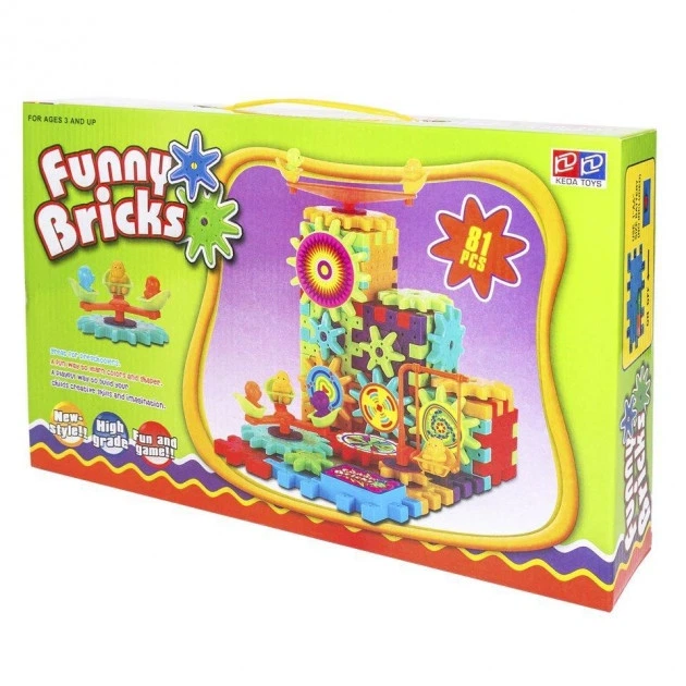 3D-конструктор Funny Bricks для дітей розвивальний пластмасовий конструктор Фанні Брикс - зображення 4