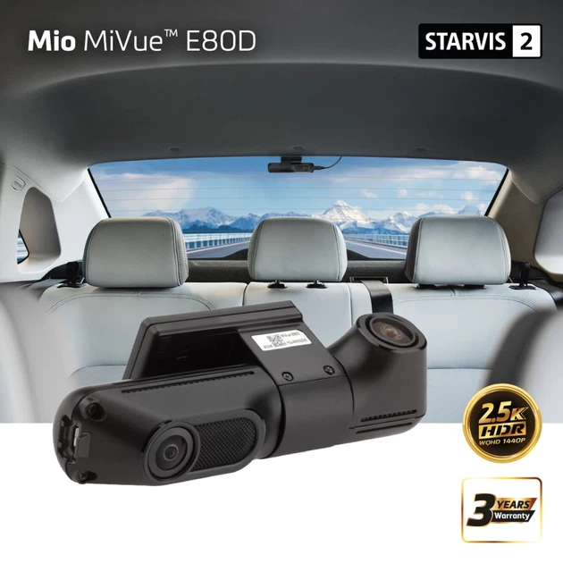 Автомобильный видеорегистратор Mio MiVue E80D передняя и задняя камера 2.5K STARVIS 2 145° (4713264289154) - изображение 11