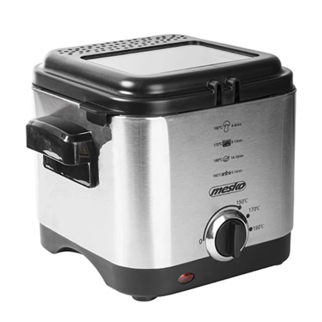 Фритюрница Mesko MS4910 900 Вт 1,5 л Silver (5902934830829) - Фото 3 Фритюрница Mesko MS4910 900 Вт 1,5 л Silver (5902934830829) - изображение 3