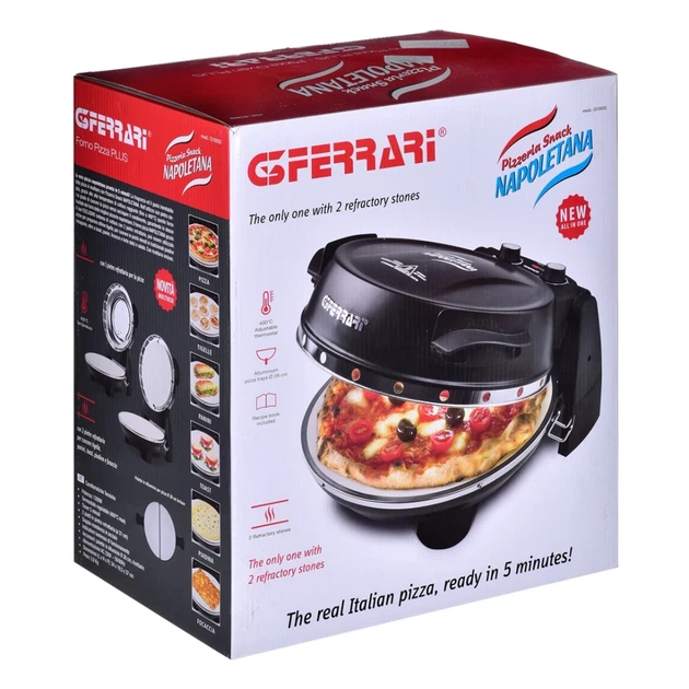 Пицца-печь G3Ferrari Plus Evo G1003210 2 камня Black (8056095877395) - изображение 12