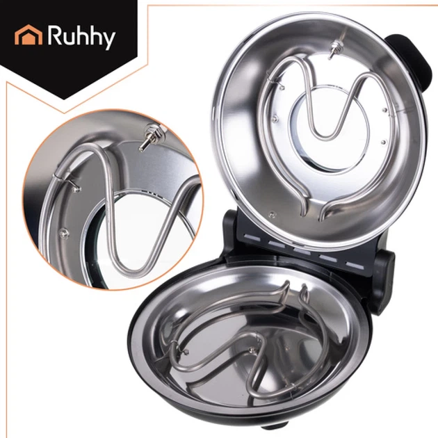 Печь для пиццы Ruhhy 1200 Вт 420°C с керамическим камнем (5900779957114) - изображение 5