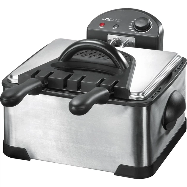 Фритюрница Clatronic FR 3195 4 л 2000 Вт Stainless Steel (4006160735314) - Фото 1 Фритюрница Clatronic FR 3195 4 л 2000 Вт Stainless Steel (4006160735314) - изображение 1