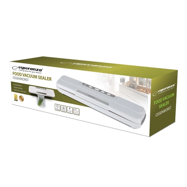 Вакуумный упаковщик Esperanza Ossenworst EKV002 110 Вт White (5901299965238) - Фото 9 Вакуумный упаковщик Esperanza Ossenworst EKV002 110 Вт White (5901299965238) - изображение 9