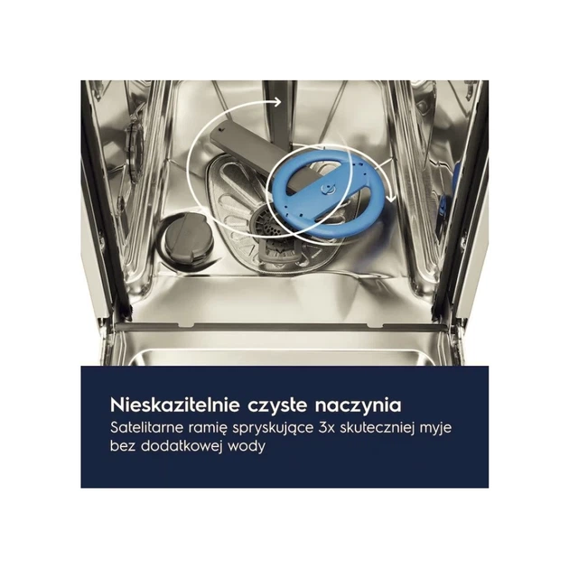 Посудомоечная машина встраиваемая Electrolux 45 см EEM43201L класс C 10 комплектов AirDry термообмен (7332543738342) - Фото 3 Посудомоечная машина встраиваемая Electrolux 45 см EEM43201L класс C 10 комплектов AirDry термообмен (7332543738342) - изображение 3