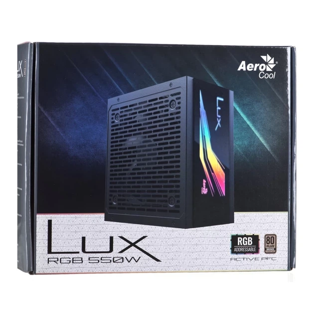 Блок питания Aerocool LUX RGB 550 Вт (4718009153868) - изображение 6
