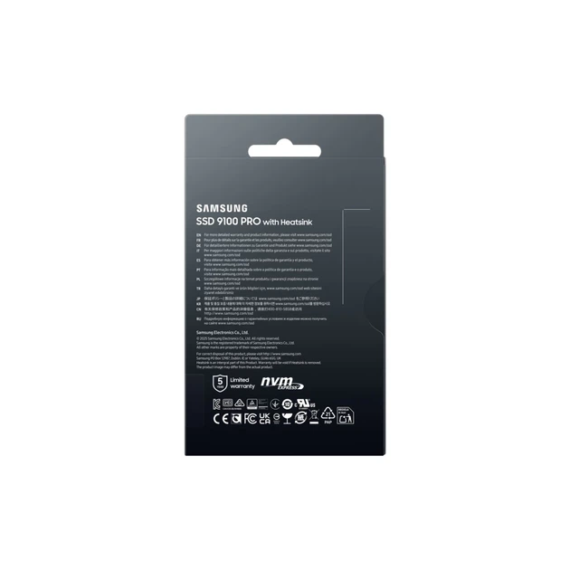 SSD Samsung 9100 PRO With Heatsink M.2 2280 1000 ГБ PCIe 5.0 NVMe чтение 14800 MB/s (8806095811673) - Фото 10 SSD Samsung 9100 PRO With Heatsink M.2 2280 1000 ГБ PCIe 5.0 NVMe чтение 14800 MB/s (8806095811673) - изображение 10