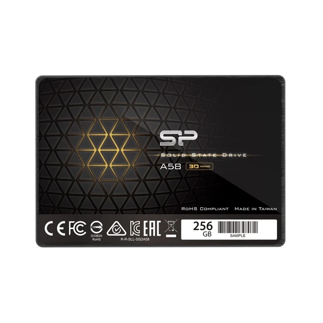 SSD-накопичувач Silicon Power Ace A58 256GB 2.5" SATA III 550/450 MB/s (4713436122098) - Фото 1 SSD-накопичувач Silicon Power Ace A58 256GB 2.5" SATA III 550/450 MB/s (4713436122098) - зображення 1