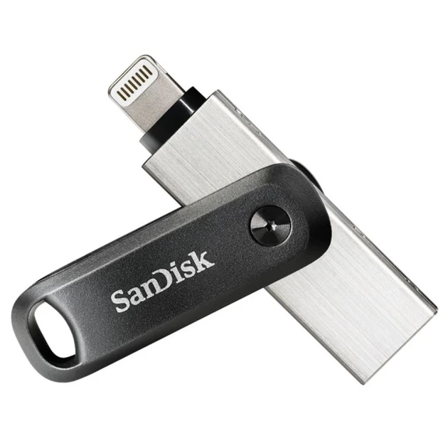 USB-флешка SanDisk iXpand GO 256 ГБ Lightning USB 3.0 Silver (619659169947) - Фото 1 USB-флешка SanDisk iXpand GO 256 ГБ Lightning USB 3.0 Silver (619659169947) - зображення 1