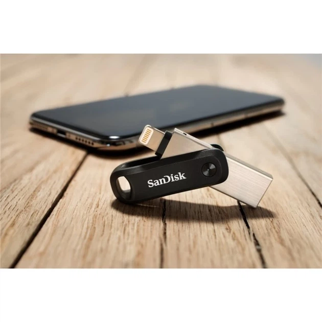 USB-флешка SanDisk iXpand GO 256 ГБ Lightning USB 3.0 Silver (619659169947) - Фото 7 USB-флешка SanDisk iXpand GO 256 ГБ Lightning USB 3.0 Silver (619659169947) - зображення 7