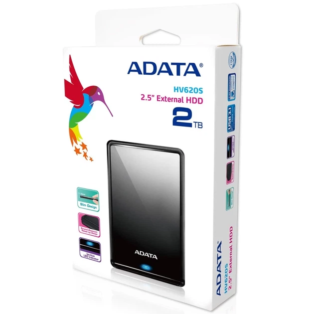 Зовнішній жорсткий диск Adata HV620S 2TB USB 3.2 Black (4713218463043) - зображення 8