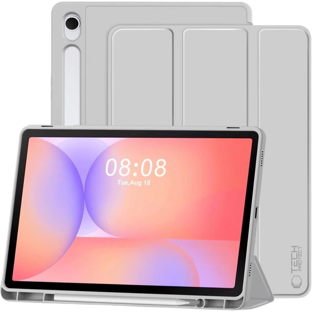 Etui do tabletu Samsung Galaxy Tab S9/S9 FE/S10 FE/S10 Lite 10.9″ Tech-Protect SC PEN Grey (5906302332731) - Zdjęcie 2 Etui do tabletu Samsung Galaxy Tab S9/S9 FE/S10 FE/S10 Lite 10.9″ Tech-Protect SC PEN Grey (5906302332731) - obraz 2