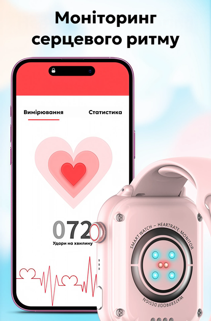 Детские смарт-часы Wonlex KT37 розового цвета для девочки с AMOLED дисплеем, GPS, гео забор, прослушивание, мощная батарея, кнопкой SOS - изображение 16