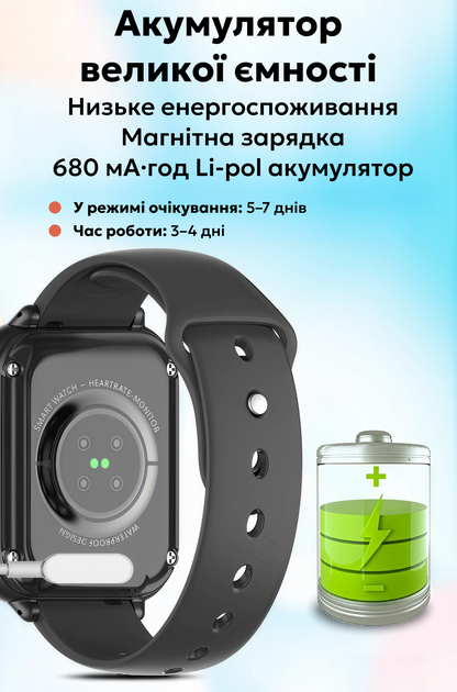 Детские смарт-часы Wonlex KT37 Black для мальчика с AMOLED дисплеем, GPS, гео забор, прослушивание, мощная батарея 650 мАч - изображение 18