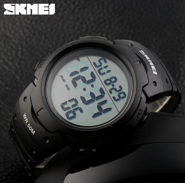 Годинник наручний Skmei 1068 All Black - зображення 3