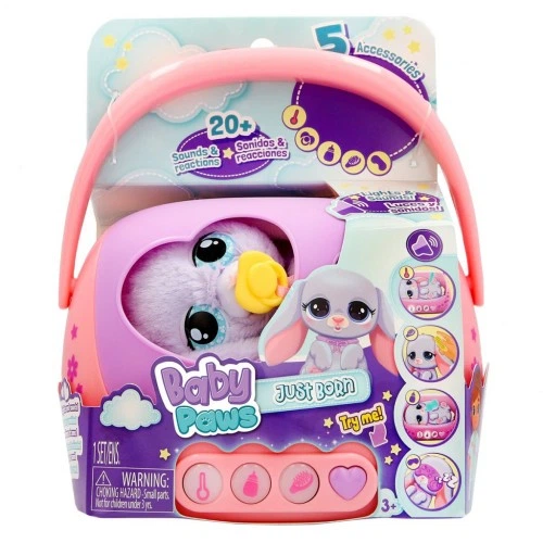 Интерактивная игрушка Baby Paws Just Born Bunny (923492IM) Baby Paws 923492IM 1097403 - Фото 1 Интерактивная игрушка Baby Paws Just Born Bunny (923492IM) Baby Paws 923492IM 1097403 - изображение 1