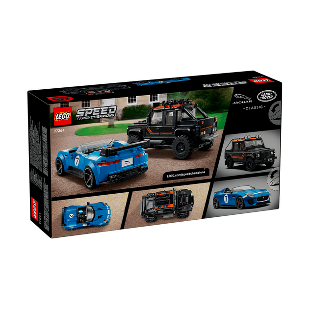 Конструктор LEGO Speed Champions Jaguar Project 7 та Land Rover Defender 740 деталей (77264) - зображення 3