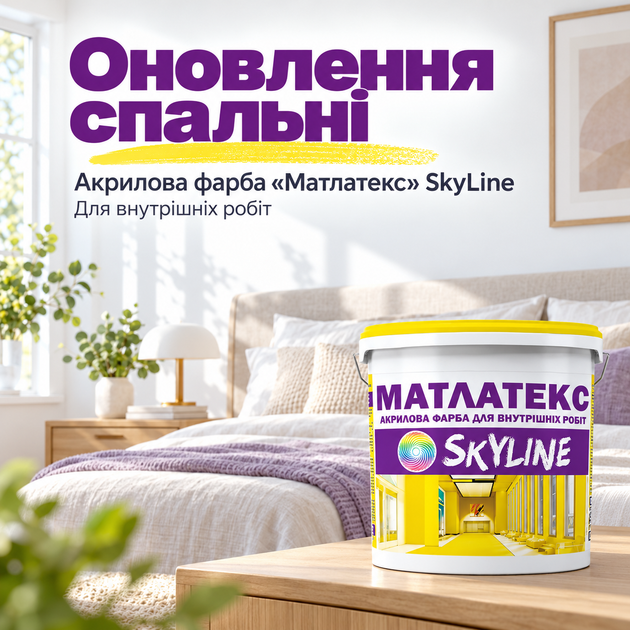 Краска водно-дисперсионная Матлатекс SkyLine 14 кг - изображение 5