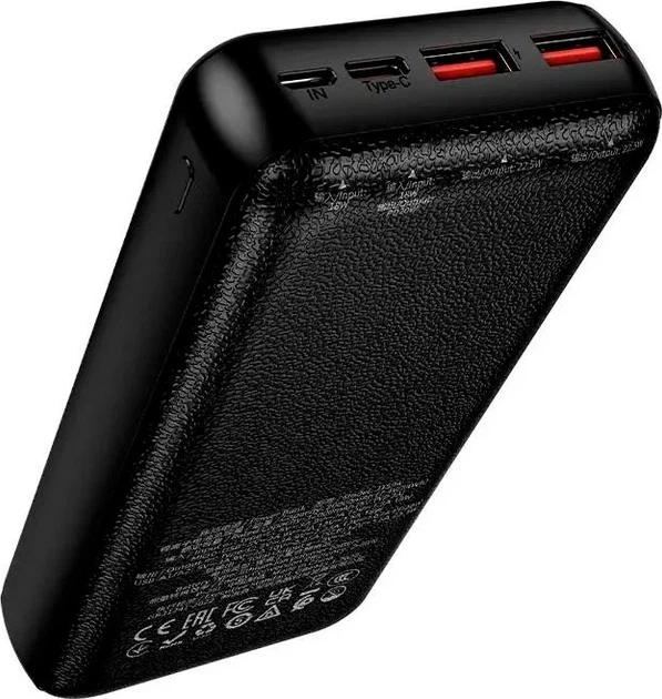 Універсальна Мобільна батарея Power Bank Hoco J159A PD20W+22,5W 20000 mAh чорний (4394) - Фото 3 Універсальна Мобільна батарея Power Bank Hoco J159A PD20W+22,5W 20000 mAh чорний (4394) - зображення 3