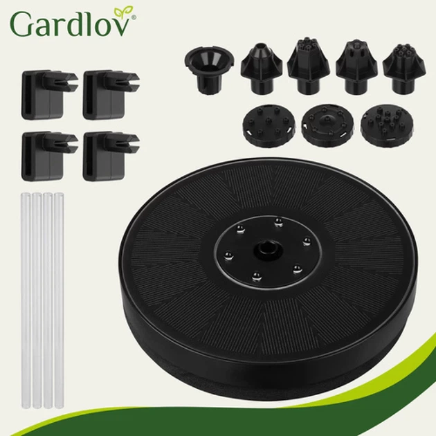Фонтан плавающий солнечный Gardlov с LED-подсветкой (5900779949140) - изображение 10
