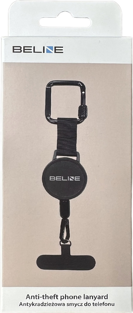 Antykradzieżowa smycz Beline do telefonu Black (5906849669499) - obraz 5