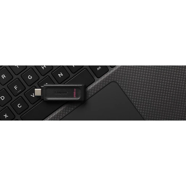 USB-флешка Kingston DataTraveler 70 256 ГБ USB 3.2 Gen 1 Type-C Black (740617331233) - изображение 2
