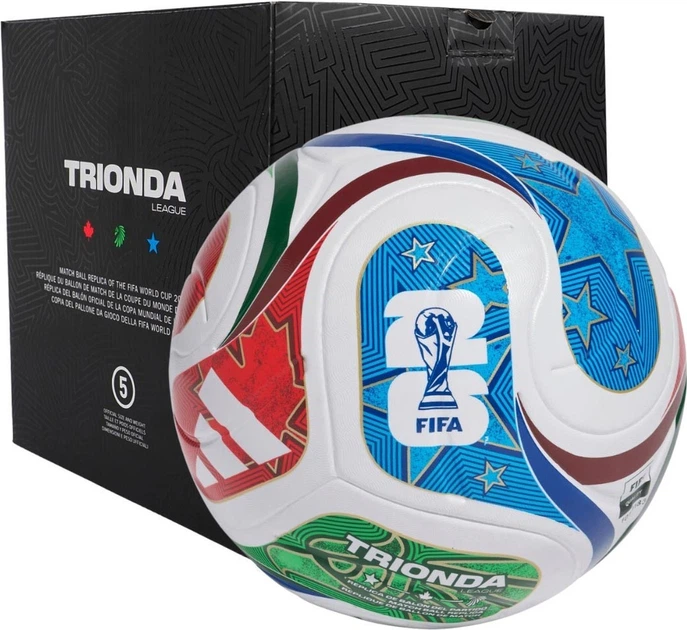 Piłka nożna Adidas World Cup 26 Trionda League Wielokolorowa (4068811943967) - Zdjęcie 1 Piłka nożna Adidas World Cup 26 Trionda League Wielokolorowa (4068811943967) - obraz 1