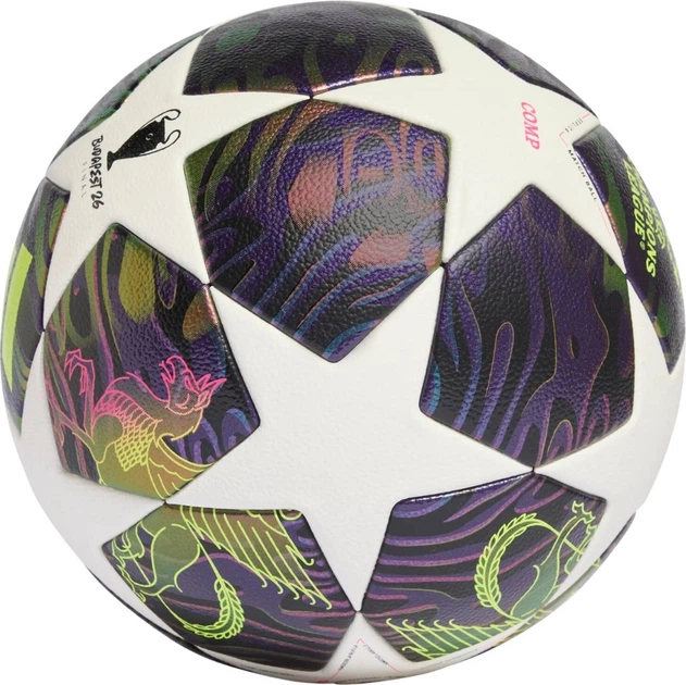 Футбольний м’яч Adidas UCL 25/26 Final Competition Біло-фіолетовий (4068815097994) - Фото 2 Футбольний м’яч Adidas UCL 25/26 Final Competition Біло-фіолетовий (4068815097994) - зображення 2