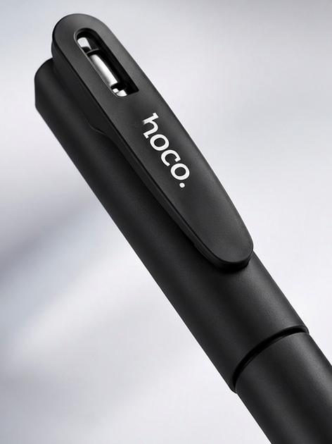 Гелевая ручка замена стержня пластик Hoco Roller Pen черная - Фото 3 Гелевая ручка замена стержня пластик Hoco Roller Pen черная - изображение 3