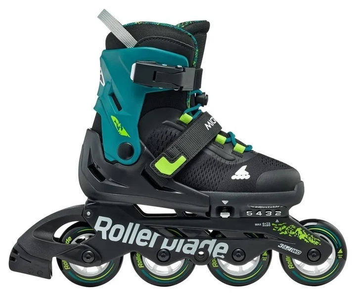 Ролики Rollerblade Microblade XT black-petrol green (поганий тест) (28–32) - изображение 2