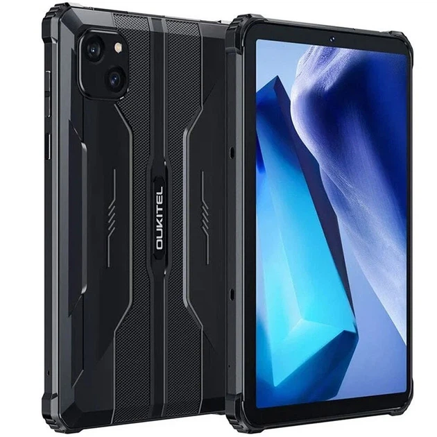 Планшет Oukitel RT3pro 8 дюймів IPS 4/128 ГБ Helio G81 IP69K LTE чорний - Фото 3 Планшет Oukitel RT3pro 8 дюймів IPS 4/128 ГБ Helio G81 IP69K LTE чорний - зображення 3