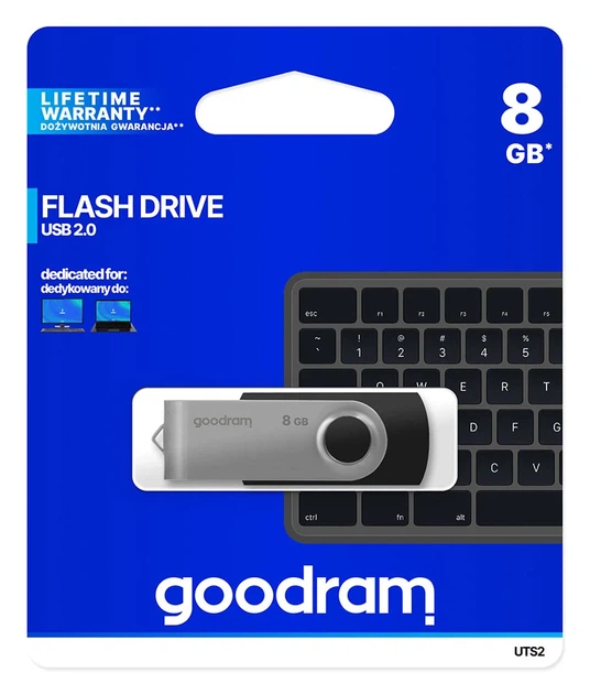 USB флеш-накопитель GoodRam Twister 8 ГБ USB 2.0 серо-чёрный - изображение 5