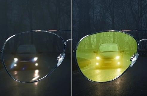Очки Night View Glasses для водителей с антибликовым эффектом и жёлтыми линзами - Фото 2 Очки Night View Glasses для водителей с антибликовым эффектом и жёлтыми линзами - изображение 2