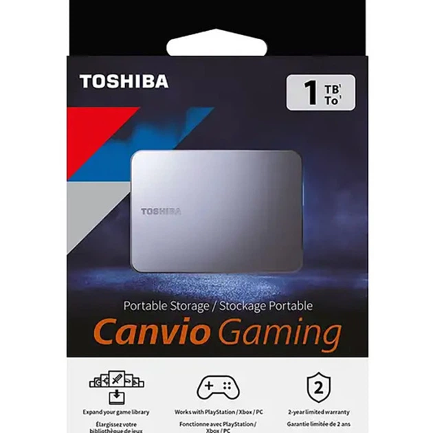 Внешний жесткий диск 1 TB Toshiba Canvio Gaming Dark Grey (HDTX210EK3AA) - изображение 5