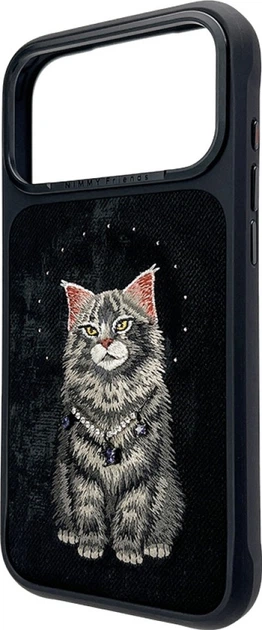 Чохол для смартфона Apple iPhone 18 Pro Max/iPhone 17 Pro Max Nimmy Lucky Fashion Cat MagSafe Black (6980002140710) - зображення 2
