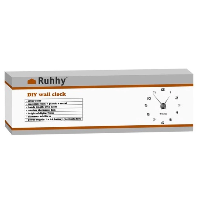 Часы настенные Ruhhy DIY 60–130 см (5900779944312) - Фото 2 Часы настенные Ruhhy DIY 60–130 см (5900779944312) - изображение 2