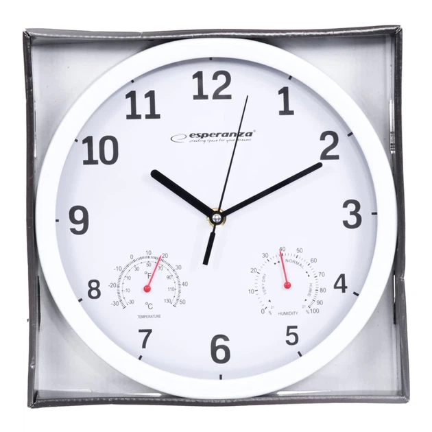 Часы настенные Esperanza LYON EHC016W White (5901299930083) - изображение 4