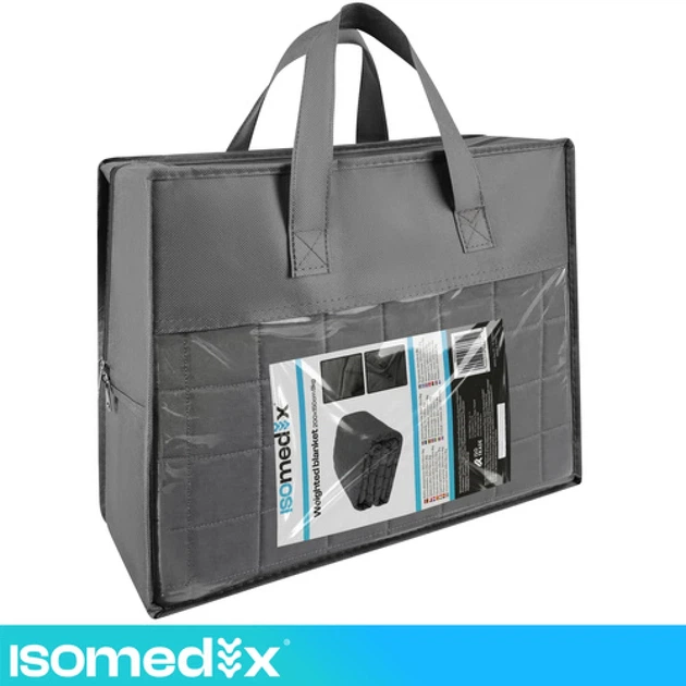 Утяжеленное одеяло Isomedix 200x150 см 8 кг Gray (5900779966741) - Фото 2 Утяжеленное одеяло Isomedix 200x150 см 8 кг Gray (5900779966741) - изображение 2