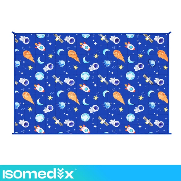 Утяжеленное одеяло Isomedix 100x150 см 3 кг Blue (5900779965836) - Фото 13 Утяжеленное одеяло Isomedix 100x150 см 3 кг Blue (5900779965836) - изображение 13