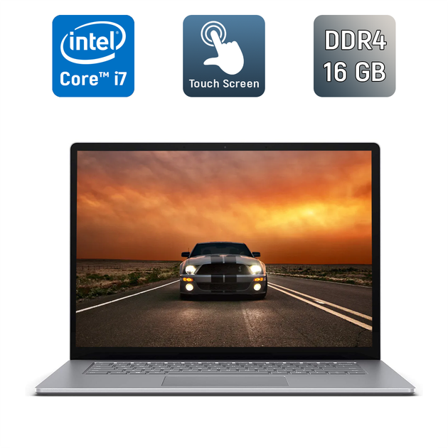 Ультрабук Б-клас Microsoft Surface Laptop 3 / 15" (2496x1664) IPS Touch / Intel Core i7-1065G7 (4 (8) ядра по 1.3 - 3.9 GHz) / 16 GB DDR4 / 512 GB SSD / Intel Iris Plus Graphics / WebCam / USB Type-C б/в + Подарок Бездротова миша / USB - зображення 2