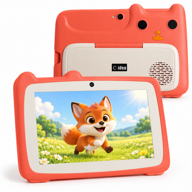 Дитячий планшет 7″ C idea CM81 2/32 ГБ Wi-Fi Android 12, червоний - Фото 4 Дитячий планшет 7″ C idea CM81 2/32 ГБ Wi-Fi Android 12, червоний - изображение 4