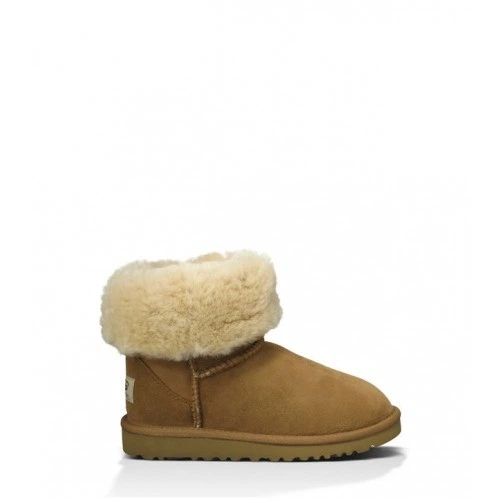 Дитячі уггі для дівчинки Замшеві Середні коричневі UGG Classic Short Kids Chestnut (27, коричневий) - Фото 4 Дитячі уггі для дівчинки Замшеві Середні коричневі UGG Classic Short Kids Chestnut (27, коричневий) - зображення 4