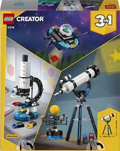 Zestaw klocków LEGO Creator Teleskop do odkrywania kosmosu 278 elementów 31378 (5702018054727) - Zdjęcie 9 Zestaw klocków LEGO Creator Teleskop do odkrywania kosmosu 278 elementów 31378 (5702018054727) - obraz 9