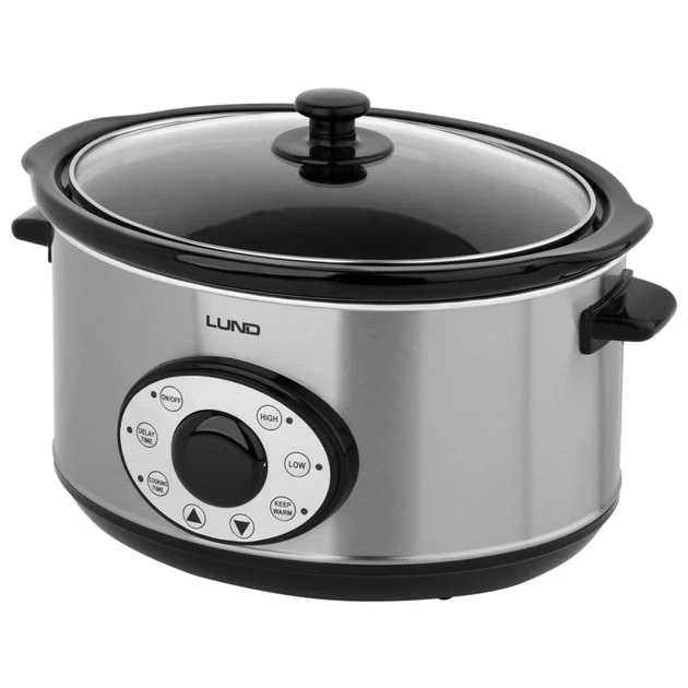 Медленноварка LUND 280 Вт 4,5 л с таймером (5906083057922) - Фото 2 Медленноварка LUND 280 Вт 4,5 л с таймером (5906083057922) - изображение 2