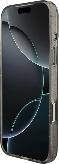 Etui do smartfona Apple iPhone 18 Pro/iPhone 17 Pro Guess IML Glitter Pearl Strap MagSafe Black (3666339681364) - obraz 4
