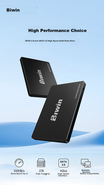 SSD диск BiwinTech M100 128GB 2.5" SATAIII (BM100NN128G) - изображение 2