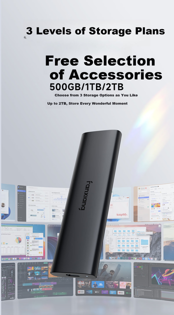 SSD диск Fanxiang PS1008 500GB Type-C External - зображення 4